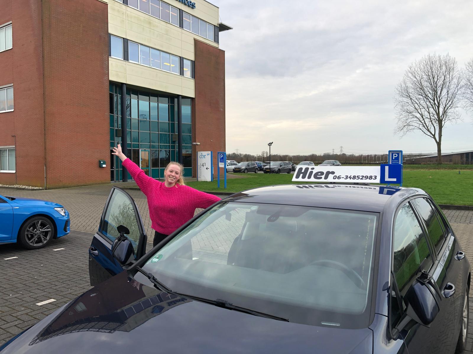 Rijles instructeur en leerling